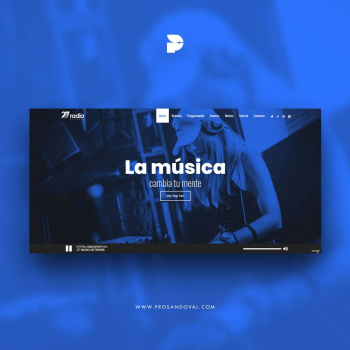 Web design for radio 27 network