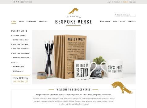 Bespoke Verse logo & Shopify site