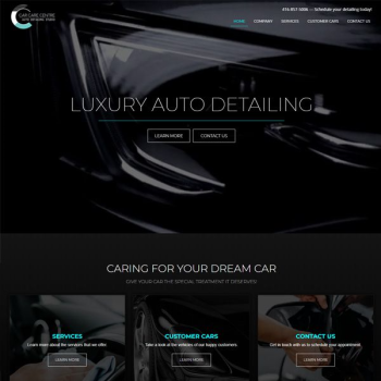 Auto Detailing Company Web Design