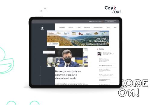 Rapidly growing news portal (CzyżTak)