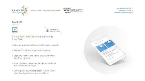 Email365 on Microsoft AppSource using SharePoint online and Office 365