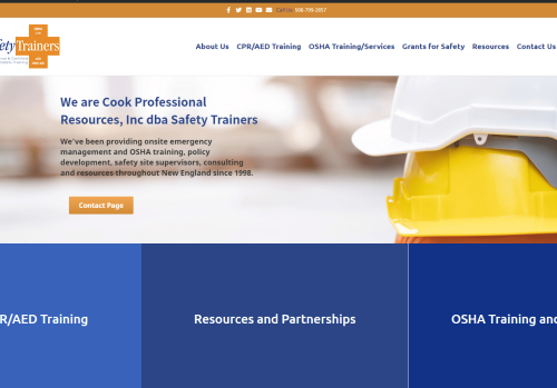 Safety Trainers WordPress Website