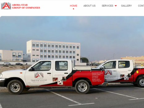 Pest Control Services  Showcase Website for Arora Star Services Dubai