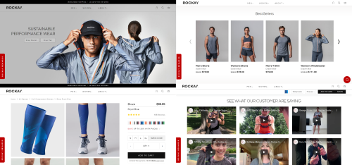 Building a website for a premium running apparel brand