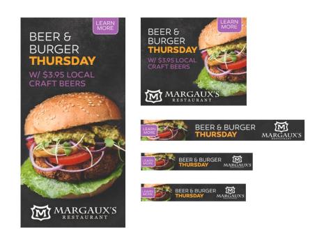 Margaux's Restaurant Banner Ads