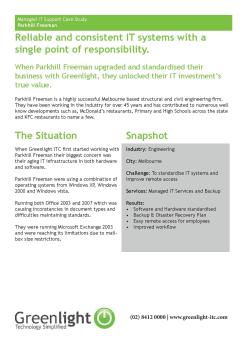 ParkHill Freeman Case Study