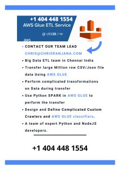 Chrisranjana.com AWS GLUE python spark developers