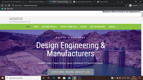 Hoistostructures Website Development