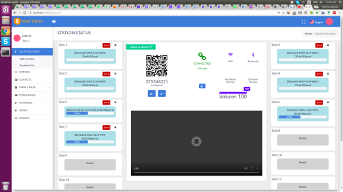 Station status screen