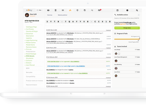 nJoy custom ERP and Product Lifecycle Management system
