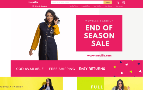 Wovilla Fashion eCommerce Application