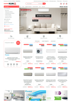 MasterKlima - E-commerce development