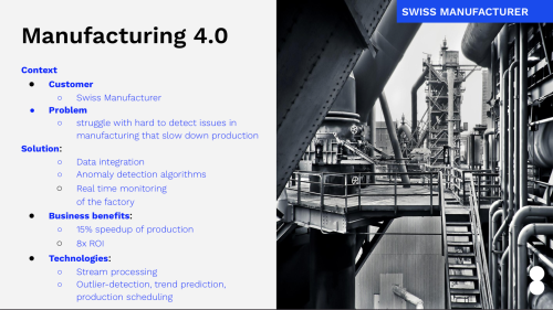 Factory processes optimization with advanced analytics