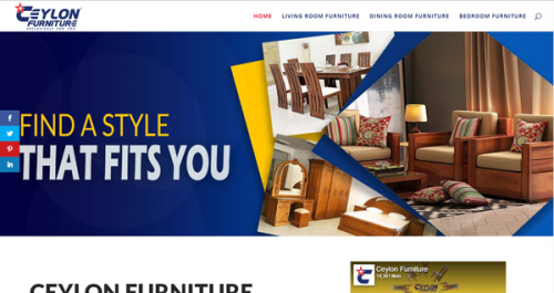 Furniture company website design