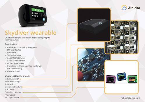 Skydiver wearable