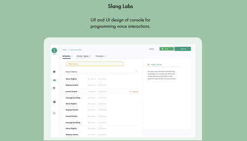 Slang Labs Console