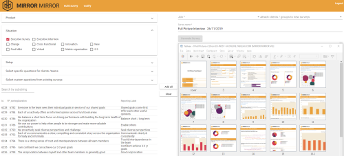 Survey data collection and analysis