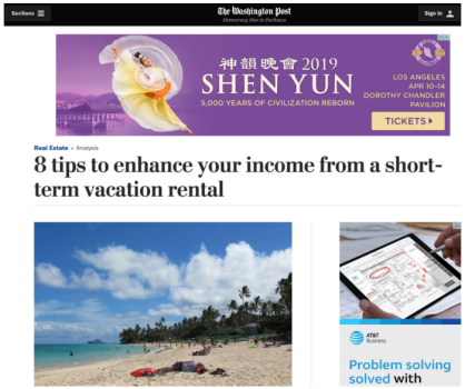 Client in The Washington Post