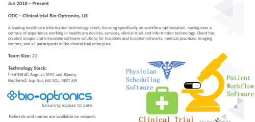 ODC – Clinical trial, QA services