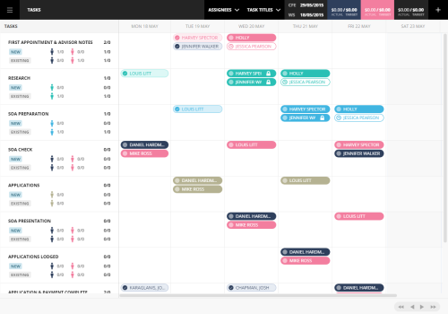 Custom software to automate and streamline financial planning workflows