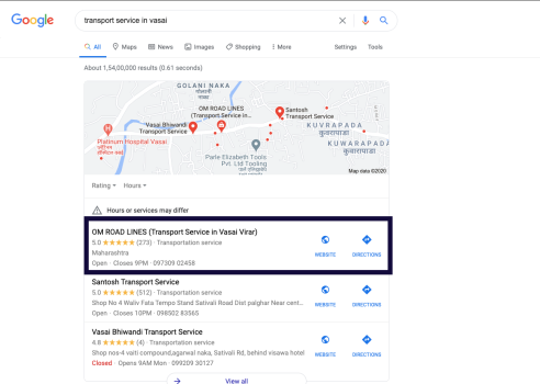 Local SEO For Transports