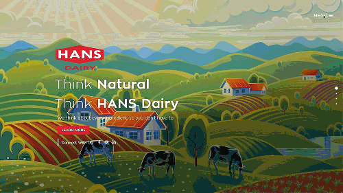 Hans Dairy Website Design & Development
