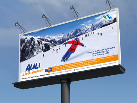 Uttarakhand Tourism-Hoarding Design