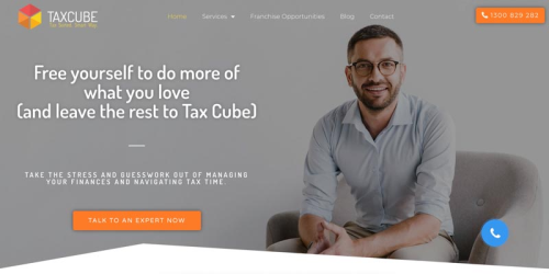 Tax Cube Webdesign