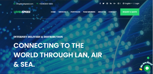Website of Software house and Internet service provider through Satellite