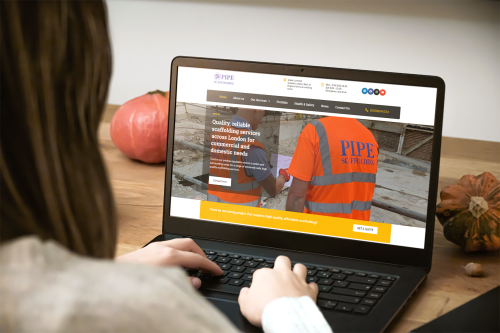 Web design for Pipe Scaffolding Ltd