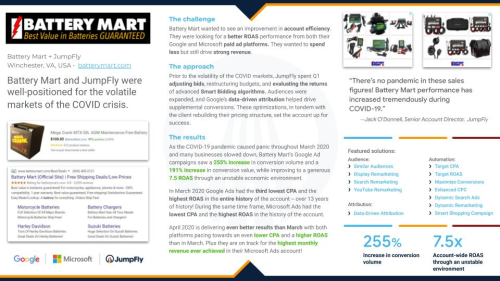 Battery Mart and JumpFly were well-positioned for the volatile markets of the COVID crisis.