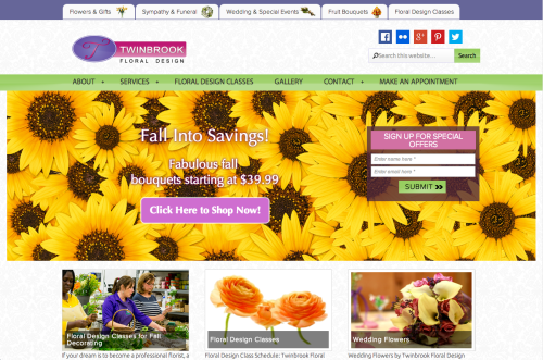 Website Design for Florist