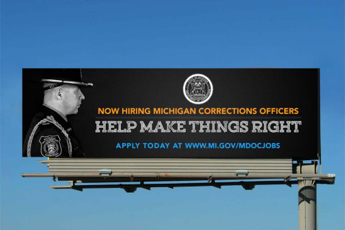 Michigan Department of Corrections Billboard