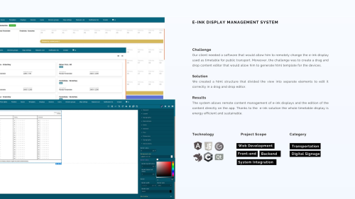 E-ink display management system