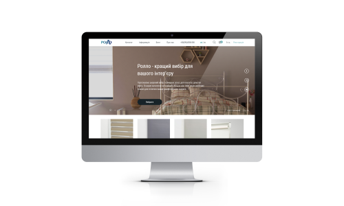 E-commerce web site development of window blinds