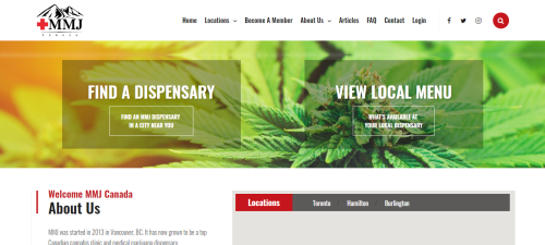 Medical marijuana website