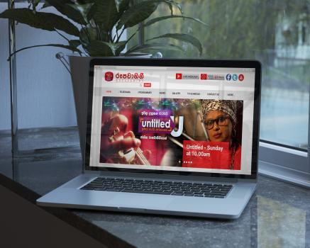 Web design for Rupavahini corporation.