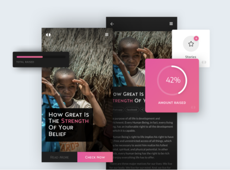 NGO's website to raise funds