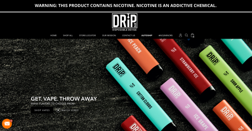 Website Development & Design for Client: DRIP BAR