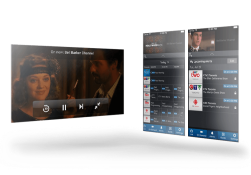 iOS media streaming application for watching TV and movies