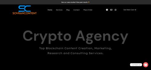 Cypto content website
