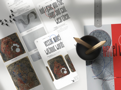 Vector. Mobile app for art gallery