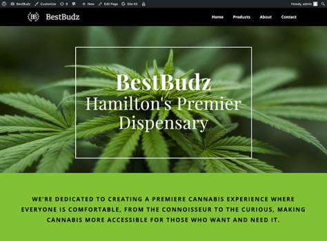 Web Design Service for Hamilton Cannabis Store