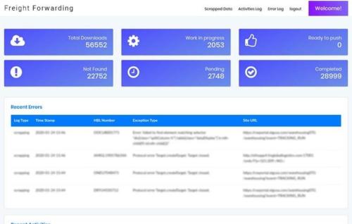 Freight Forwarding - B/L Processing System
