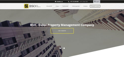 Website development and design for a Dubai real estate firm