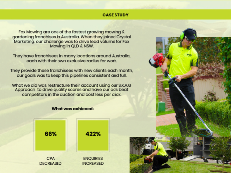 Fox Mowing - Case Study Google Ads