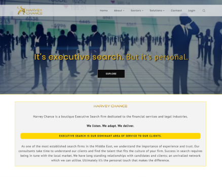 Harvey Chance Website Development