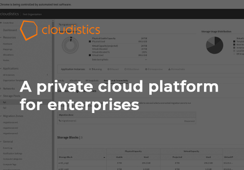 A private cloud platform for enterprises