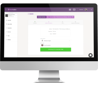 Booksalon - A system to run beauty and wellness company.