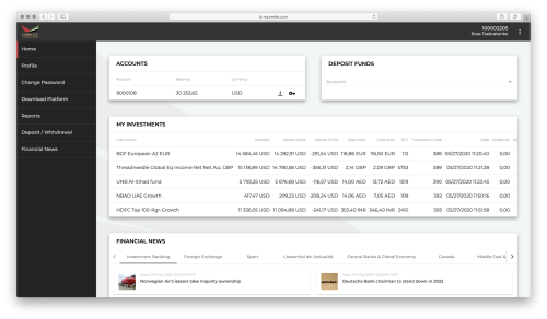 Client CRM, Emirates Mutual Funds Exchange